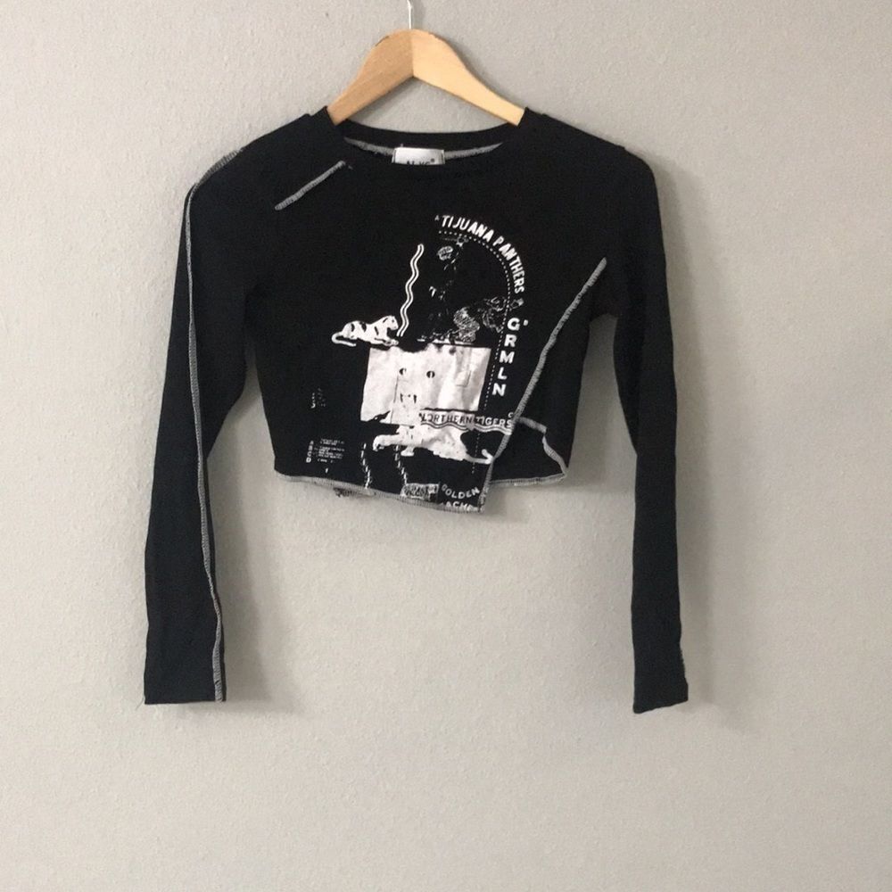 Tijuana Panthers Crop Top Black / One Size